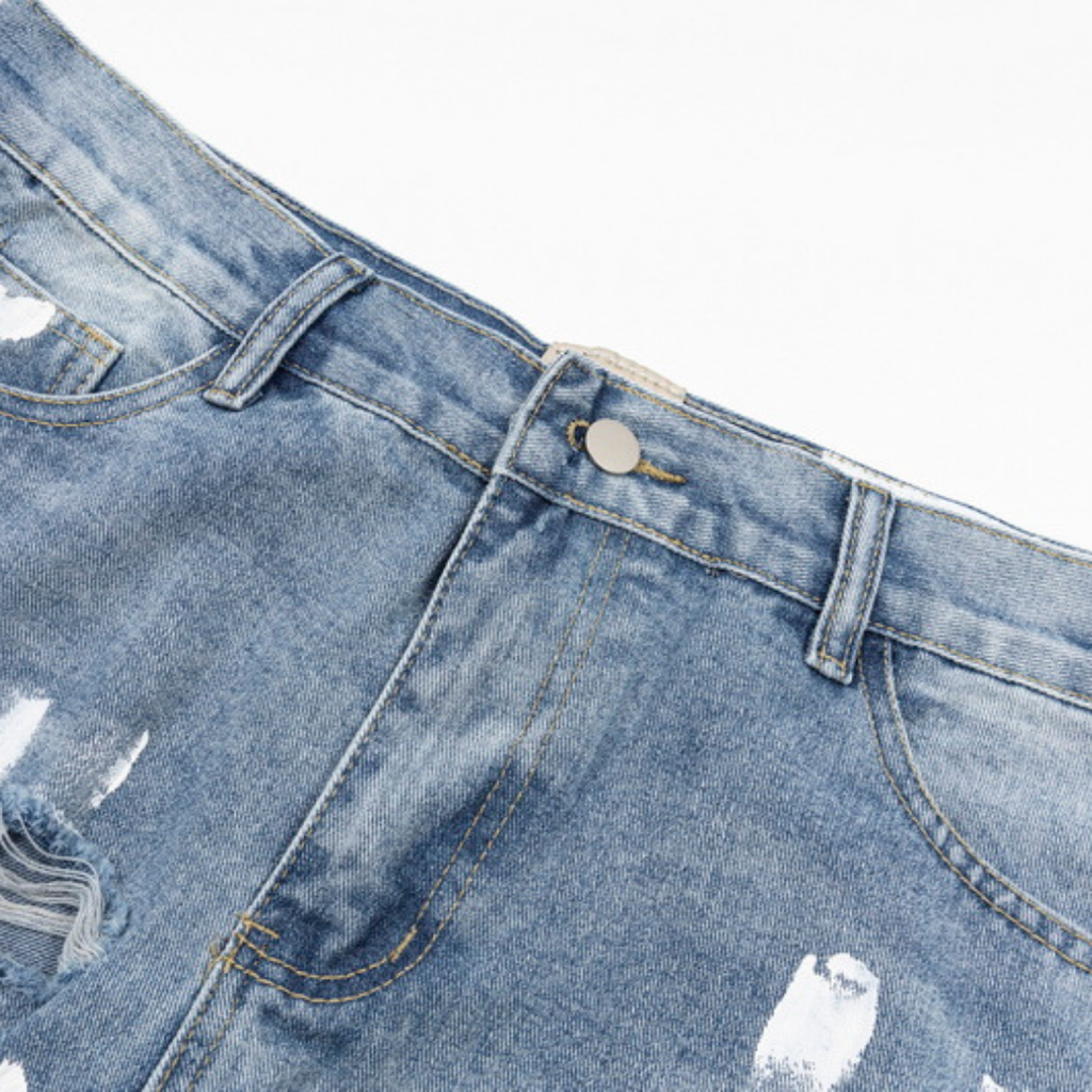 Gallery Dept. Handbemalte Denim-Jeans: Einzigartiger Streetwear-Look mit künstlerischem Flair