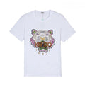 Kenzo Tiger Paris Logo Herren T-Shirt: Premium Baumwolle, Kurzarm, Designer Streetwear