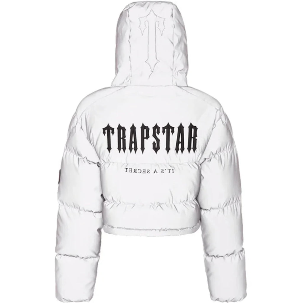 Trapstar Damen Decoded 2.0 Kapuzenjacke Grau Reflektierend Urban Style
