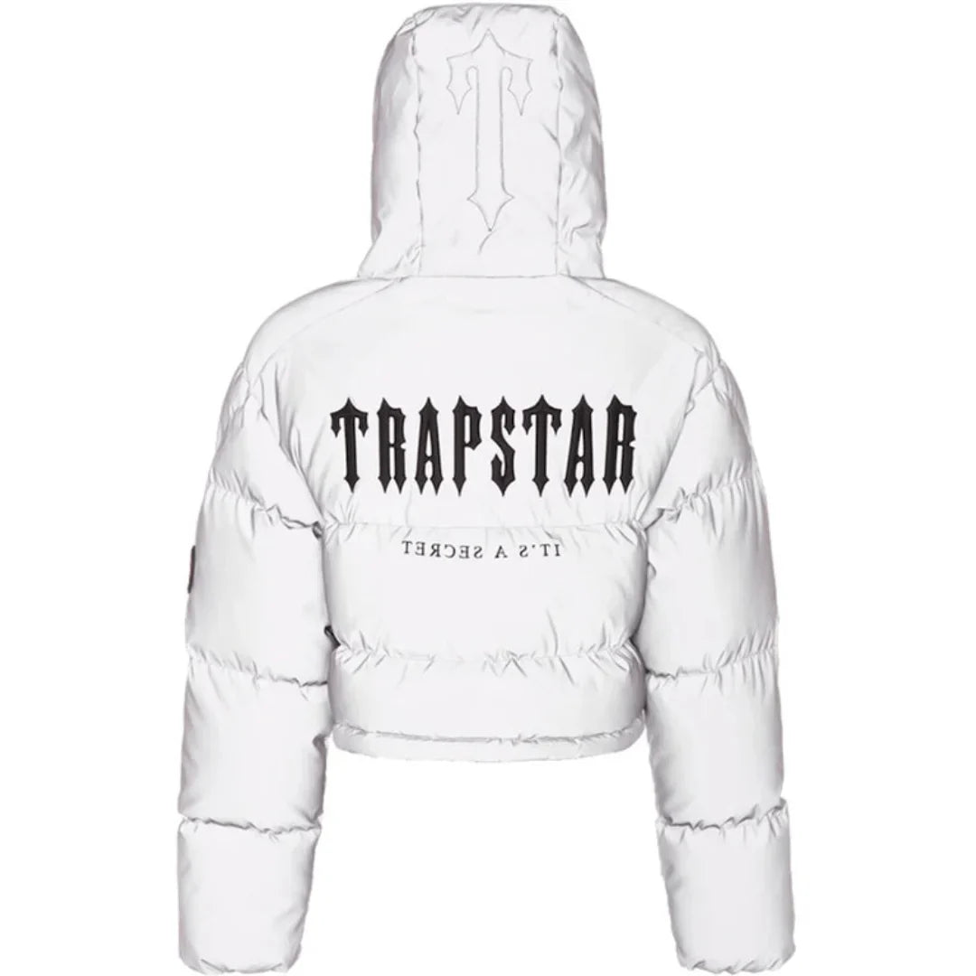 Trapstar Damen Decoded 2.0 Kapuzenjacke Grau Reflektierend Urban Style