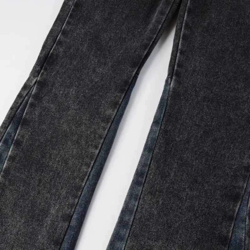 Amiri Ausgestellte Graue Jeans: Luxuriöser Denim für Stilbewusste