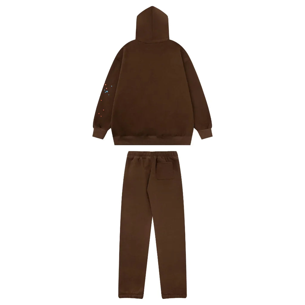 SP5DER Premium Streetwear Trainingsanzug Herren Damen Modisch Komfortabel Sportlich Freizeit-Set