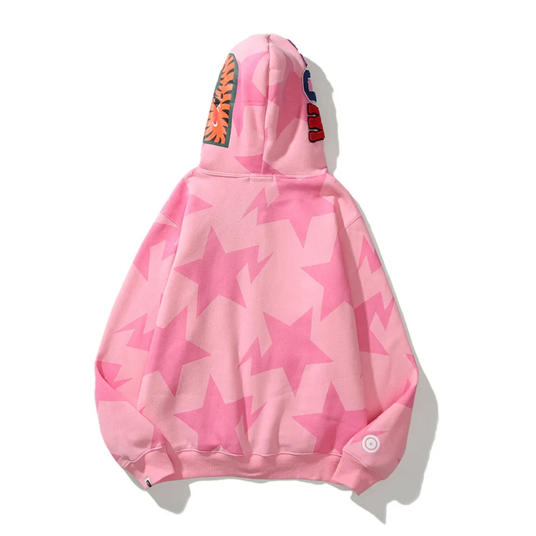 Authentischer BAPE Affenkopf Logo Kapuzenpullover für Herren – Premium Streetwear Komfort