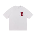 AMI Paris Unisex Designer T-Shirt – Hochwertige Baumwolle mit Herz-Logo