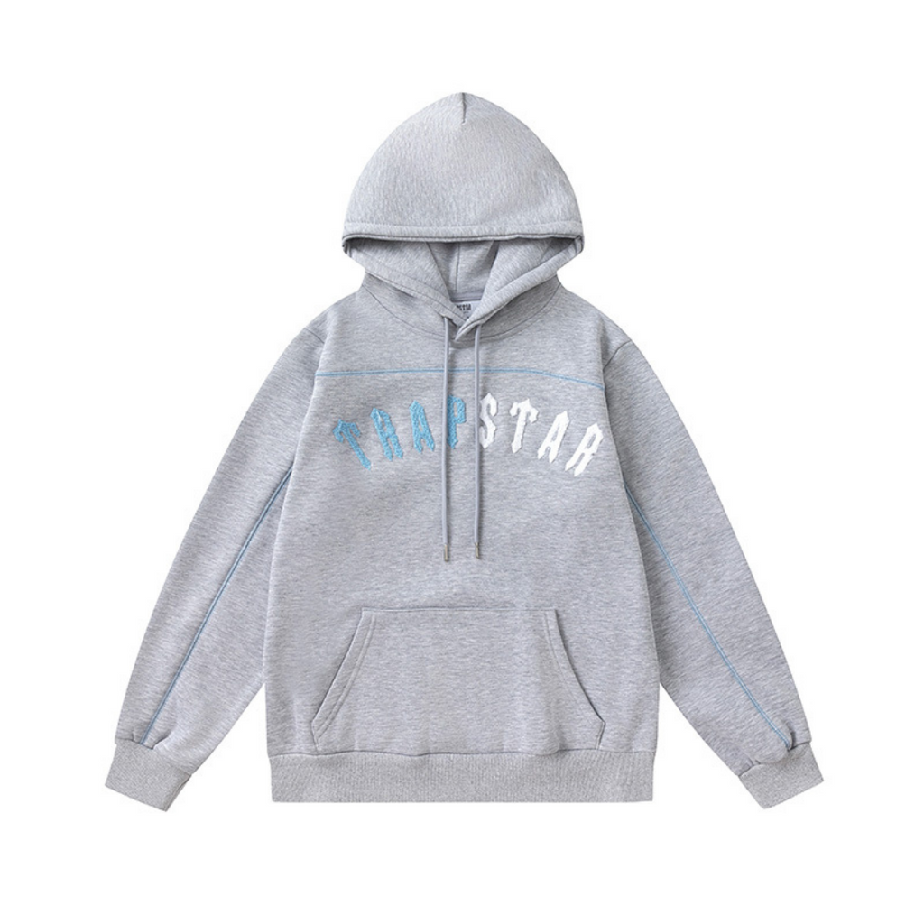 Trapstar Irongate Arch Ice Chenille Trainingsanzug Grau – Luxuriöser Freizeit-Zweiteiler Herren