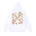Off-White Monogramm Hoodie: Luxuriöser Streetwear-Pullover für Herren, Schwarz, Baumwolle