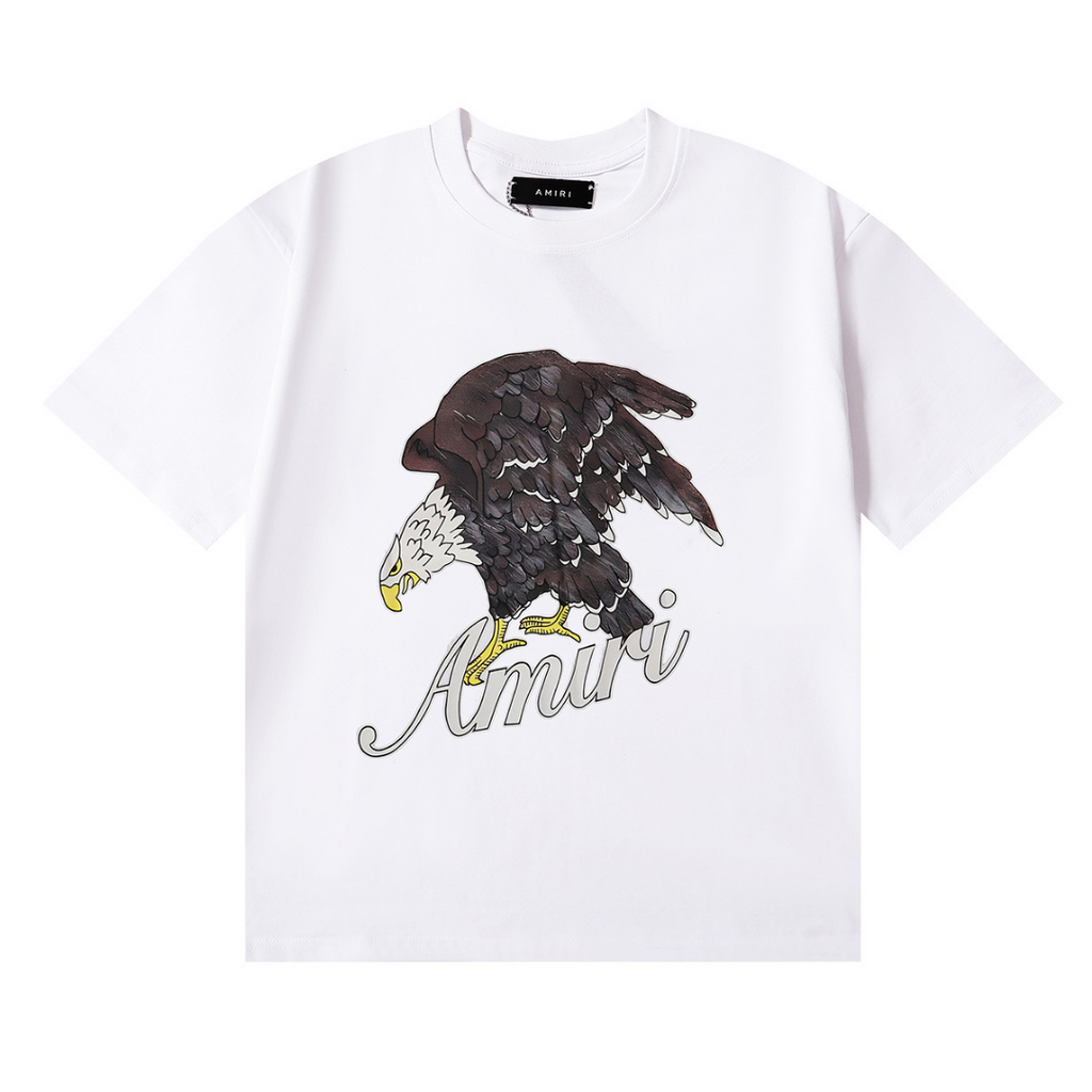 Amiri Adler T-Shirt: Luxuriöses Baumwoll-Shirt mit markantem Streetwear-Design