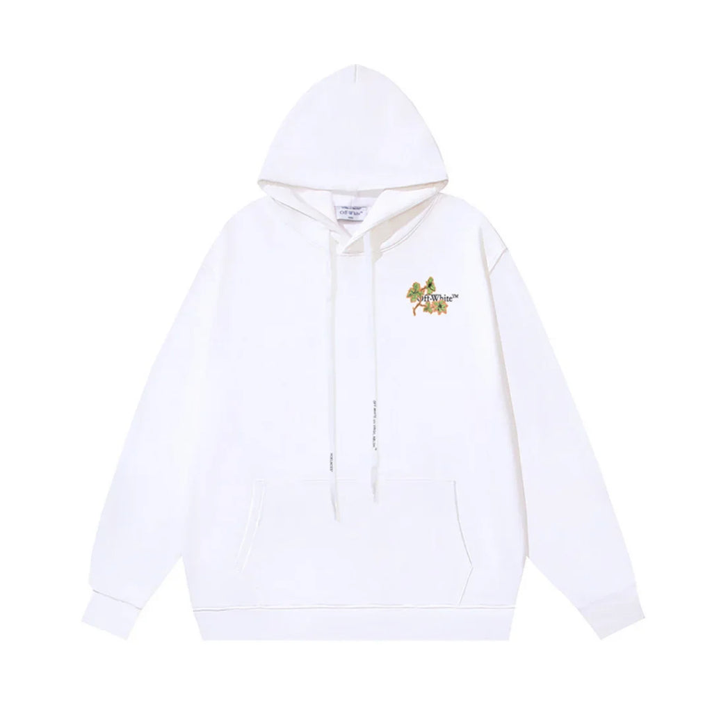 Off-White Monogramm Hoodie: Luxuriöser Streetwear-Pullover für Herren, Schwarz, Baumwolle