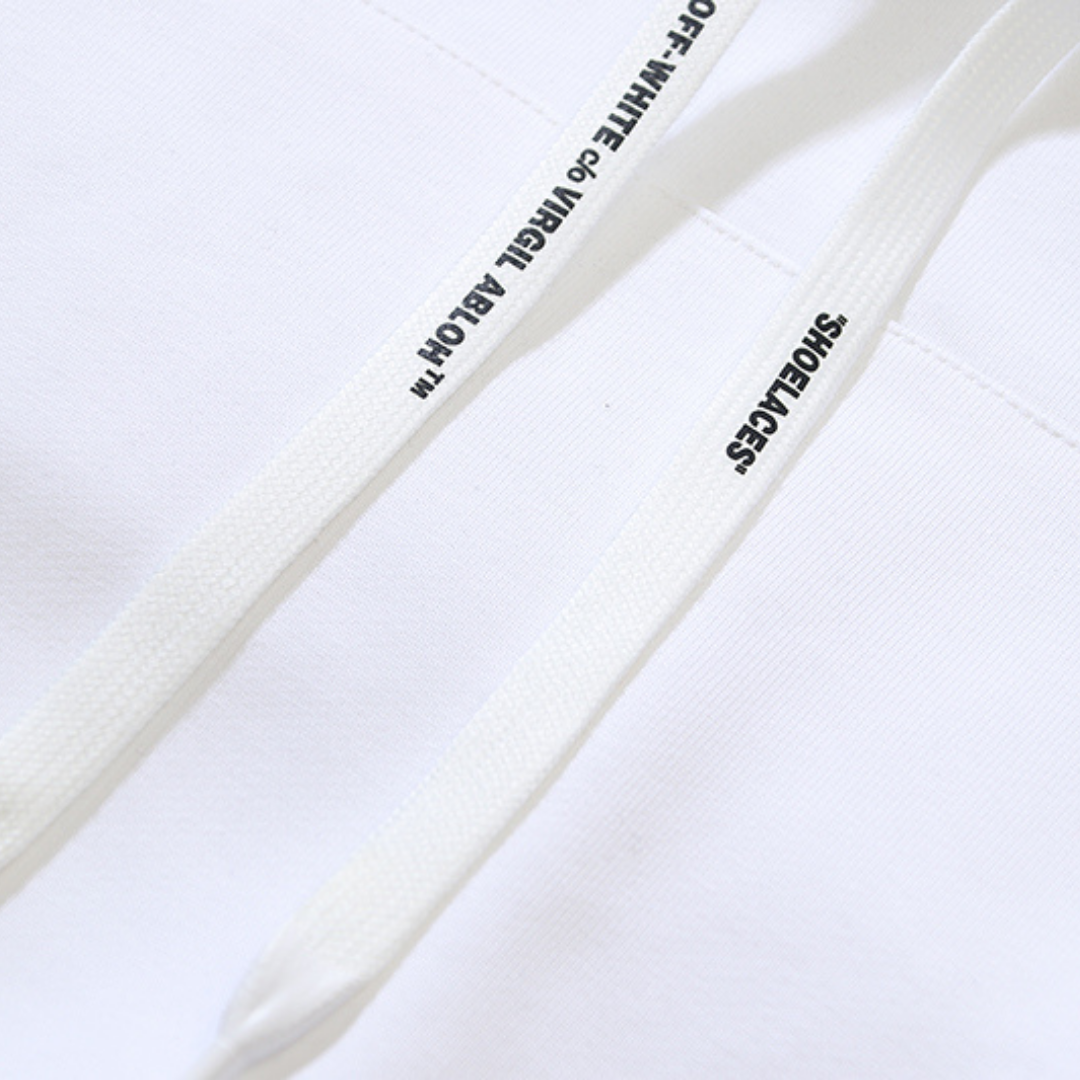 Off-White Monogramm Hoodie: Luxuriöser Streetwear-Pullover für Herren, Schwarz, Baumwolle