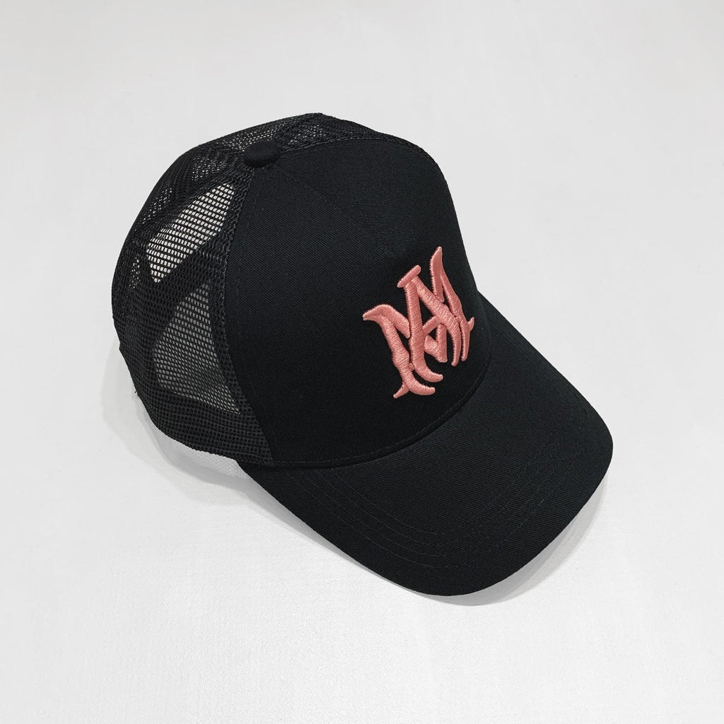 Amiri Luxus Baseball Cap Schwarz Pink – Exklusiver Designer Streetstyle Hut