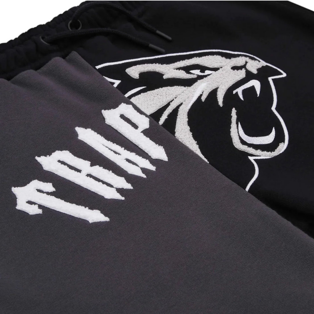 Trapstar Shooters Kurzset Schwarz Grau Herren Streetwear Gemütliche Sportswear