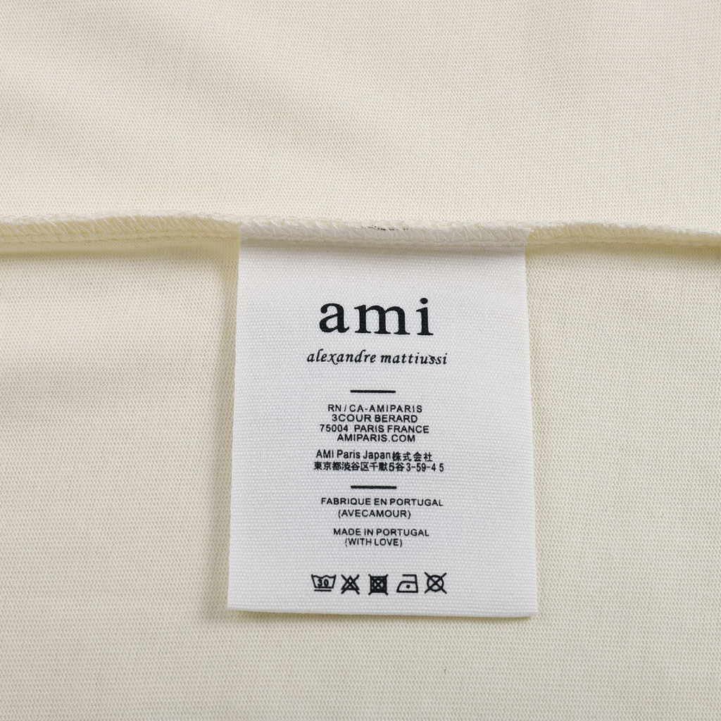 AMI Paris Herz-Logo Baumwoll-T-Shirt Unisex – Zeitlos Elegant & Komfortabel