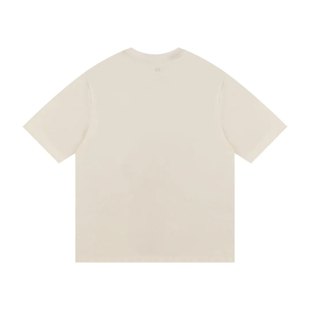 AMI Paris Herz-Logo Baumwoll-T-Shirt Unisex – Zeitlos Elegant & Komfortabel