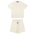 Essentials Beiger Trainingsanzug: Komfortabler Oversized Streetwear-Look für Ihn