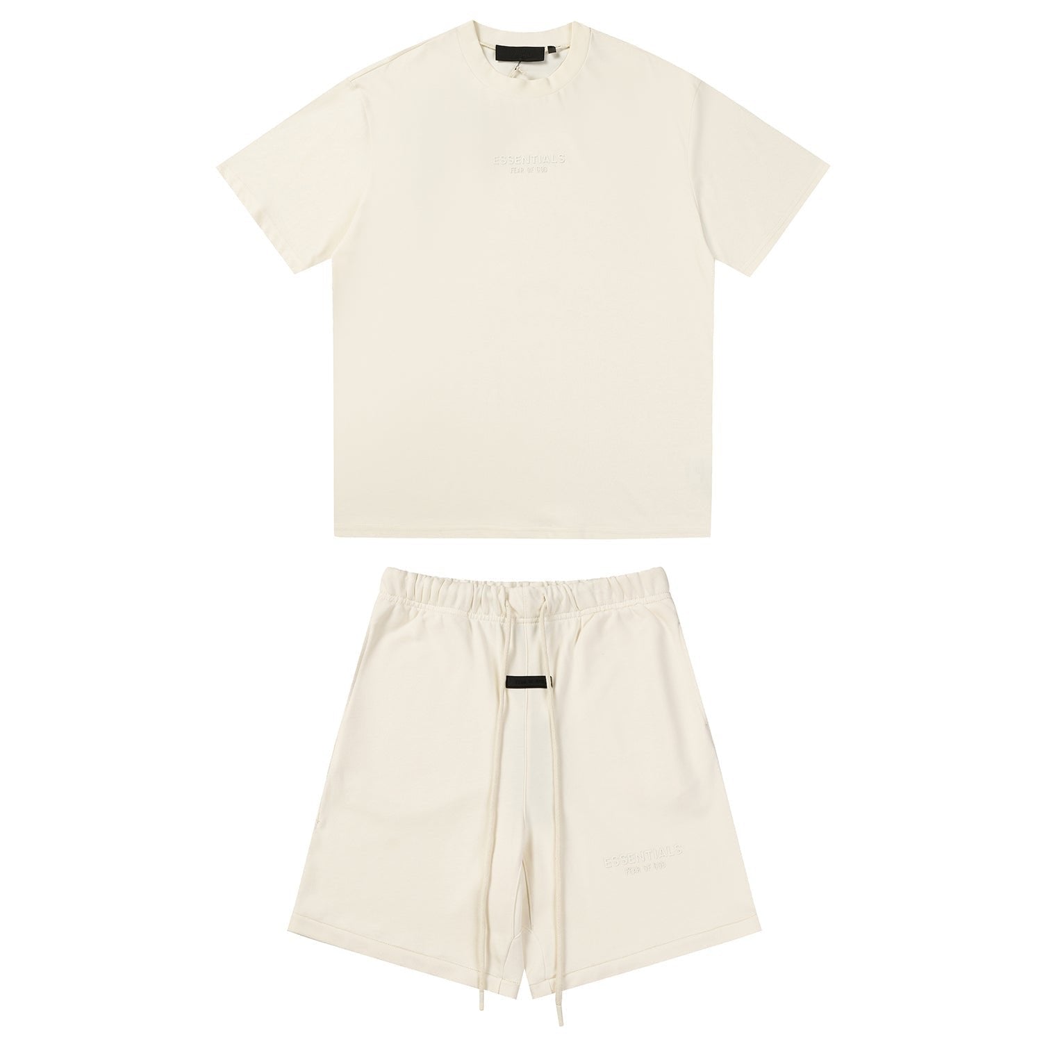 Essentials Beiger Trainingsanzug: Komfortabler Oversized Streetwear-Look für Ihn