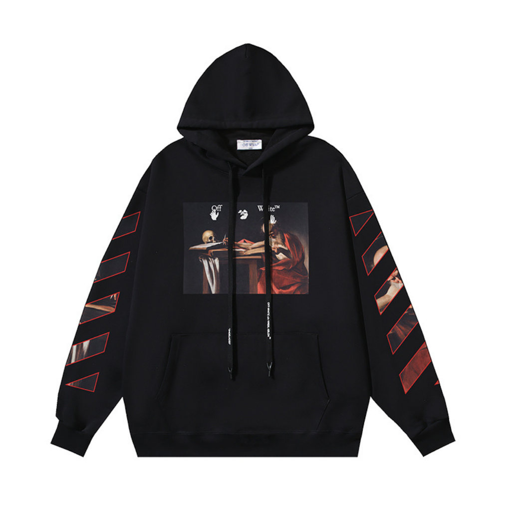 Off-White Monogramm Luxus Hoodie – Stylischer Streetwear Kapuzenpullover für Herren