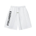 Essentials Fear of God Weiße Shorts: Bequemer Minimalistischer Streetwear-Stil für Sommer
