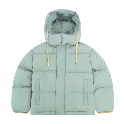 AMI Paris Blaue Pufferjacke: Stylisch, Warm, Hochwertig – Modernes Unisex-Design