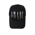Luxuriöse Amiri Designer Baseballkappe Schwarz – Stilvolle Streetwear Kappe Verstellbar