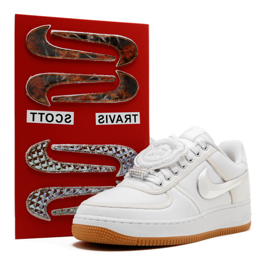 Nike Air Force 1 Low Travis Scott White Canvas Sneaker Limitierte Edition