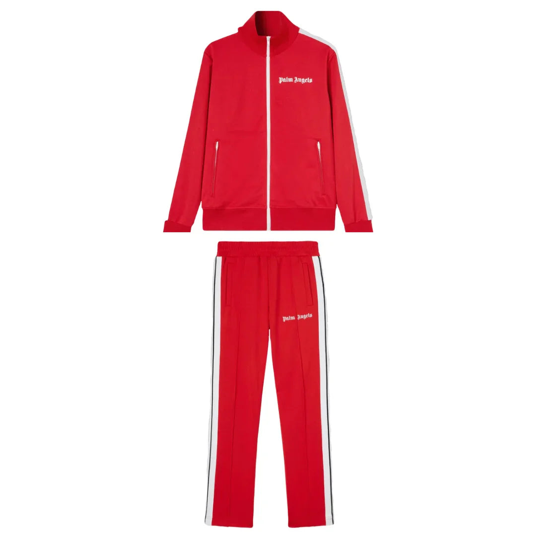 Luxuriöser Roter Palm Angels Trainingsanzug für Herren – Stilvoll, Bequem, Exklusiv