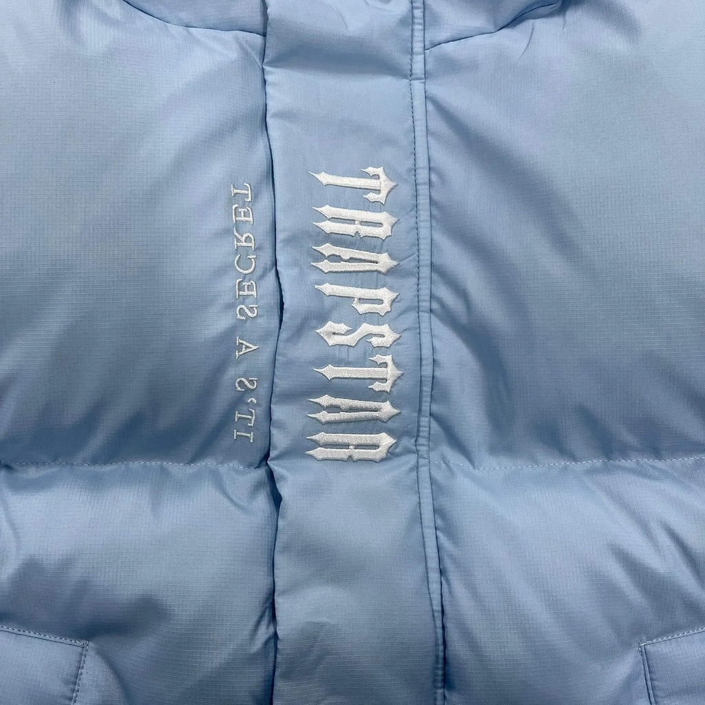 Trapstar Geheimnisvolle Himmelblaue Jacke Urban Streetwear Stil Herren Damen