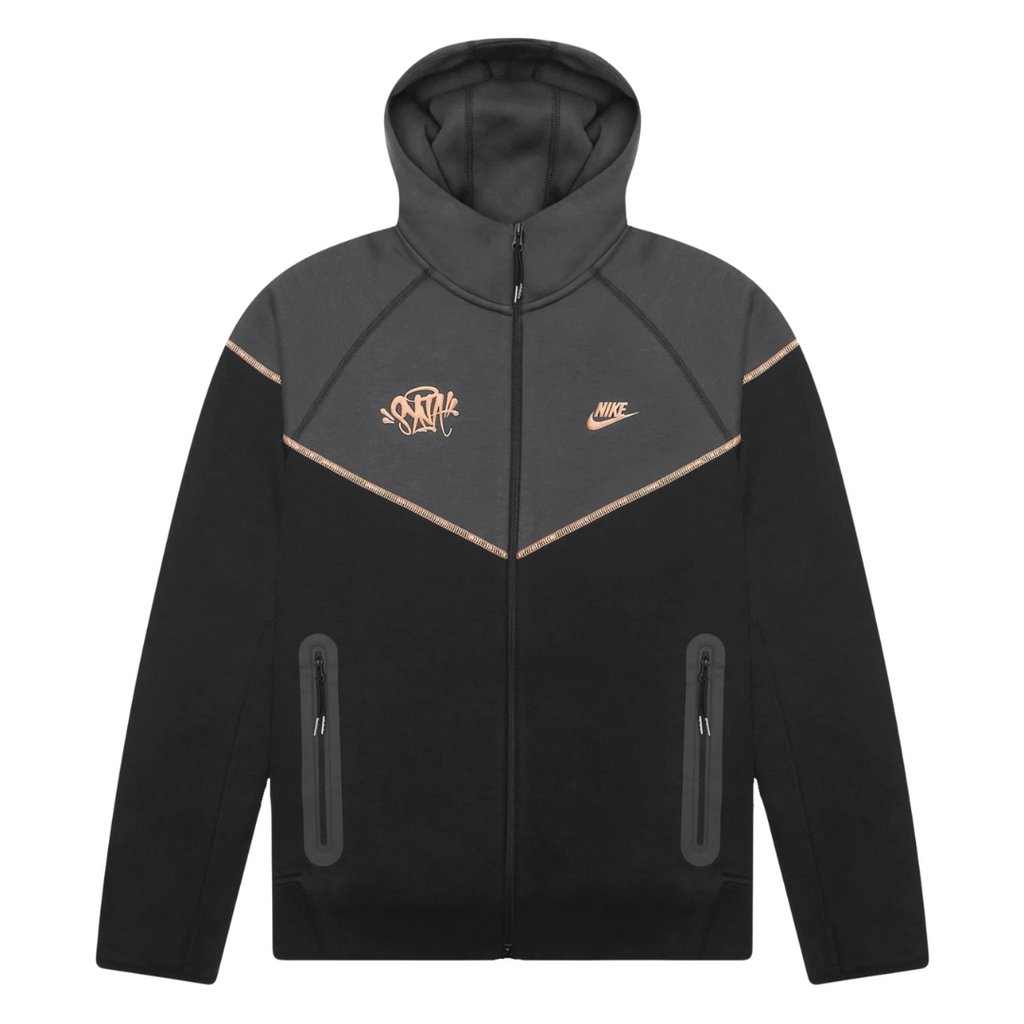 Syna Tech Schwarzer Trainingsanzug: Modern, Bequem, Stilvoll für Streetwear-Fans