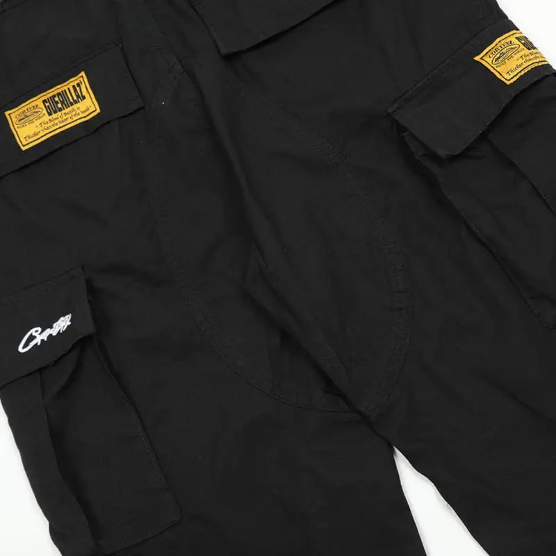 Corteiz Alcatraz Gelbe Cargo Hose: Stylische Baggy Streetwear für Urbanen Look