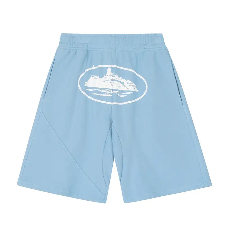 Corteiz Babyblaue Shorts – Stylisch, Bequem, Exklusiv für Herren Streetwear Sommer