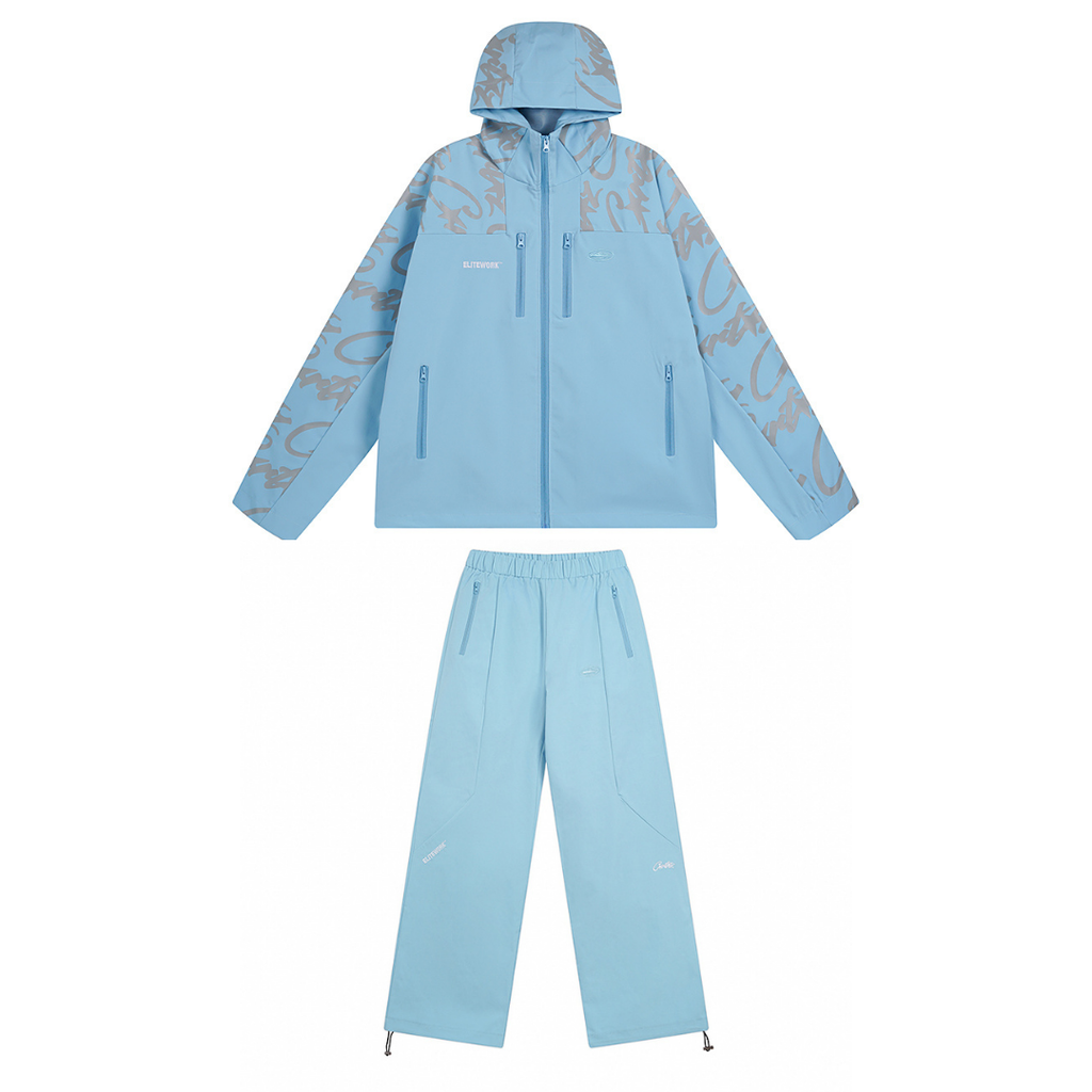 Corteiz Arktisblau Urban Streetwear Trainingsanzug – Bequem, Stylisch & Exklusiv