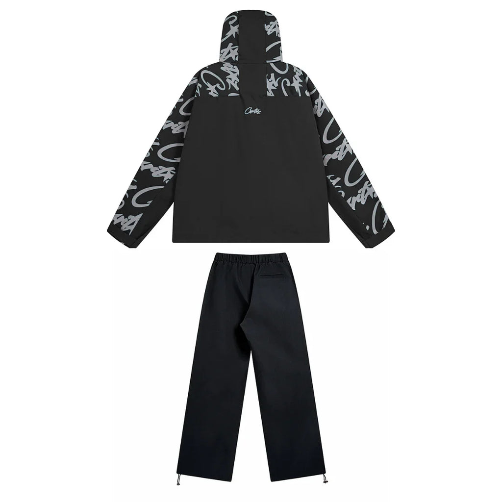 Corteiz Arctic Black Trainingsanzug: Bequemes, Stylisches Set für Freizeit & Sport