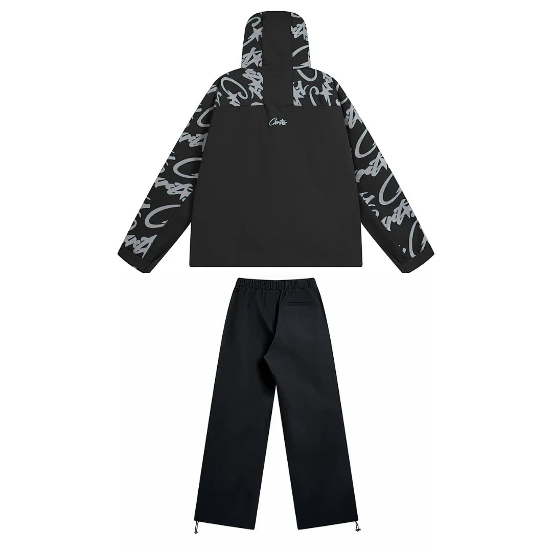 Corteiz Arctic Black Trainingsanzug: Bequemes, Stylisches Set für Freizeit & Sport