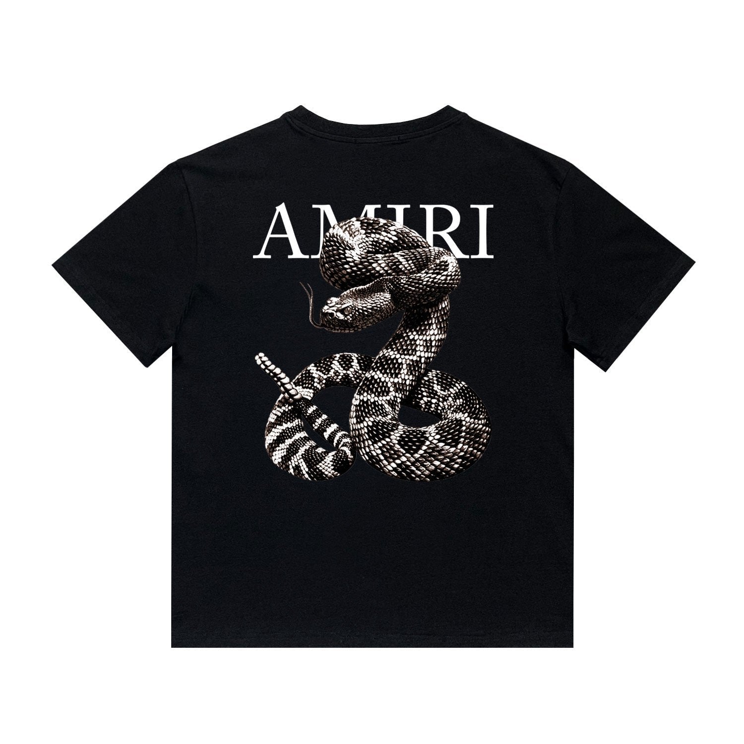Amiri Herren Schlangen T-Shirt – Luxuriöses Designer-Shirt mit Ikonischem Schlangendruck
