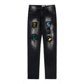Gallery Dept. Handbemalte Distressed Denim Jeans – Einzigartiger Künstlerischer Streetwear-Look