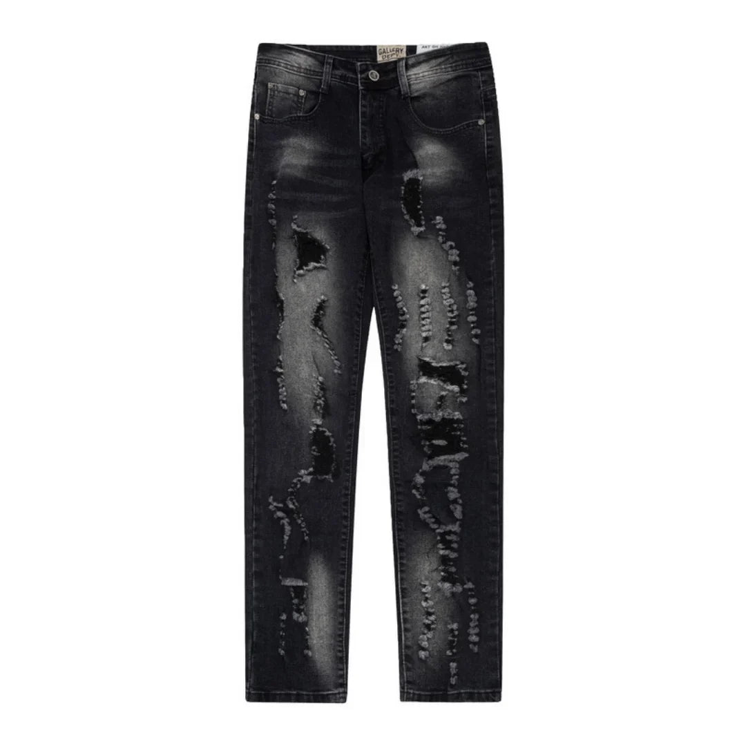 Gallery Dept. Bemalte Jeans: Einzigartiger Streetwear Denim mit Künstlerischen Details