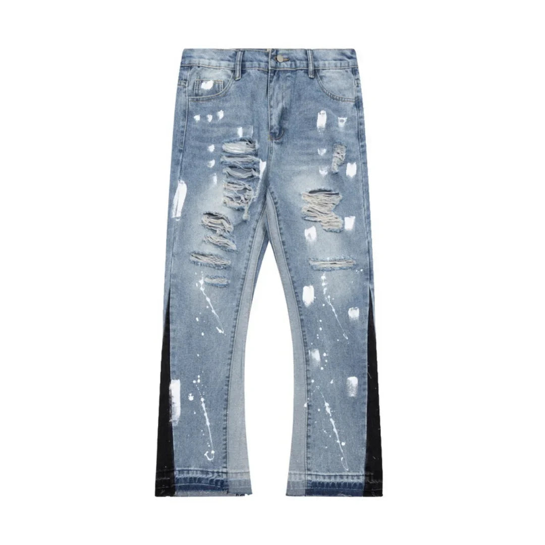 Gallery Dept. Künstlerische Handbemalte Denim Jeans – Einzigartiger Streetwear Look