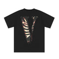 V-LONE Friends Statement T-Shirt: Lässiges Baumwoll-Shirt Streetwear Schwarz/Weiß