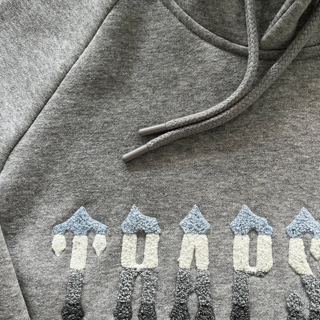 Trapstar Secret Decoded 2.0 Grauer Kapuzen-Jogginganzug – Stylischer Streetwear Set
