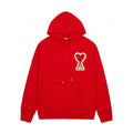 AMI Paris Herz-Logo Baumwoll-Hoodie – Stilvoller Unisex Kapuzenpullover für lässigen Chic