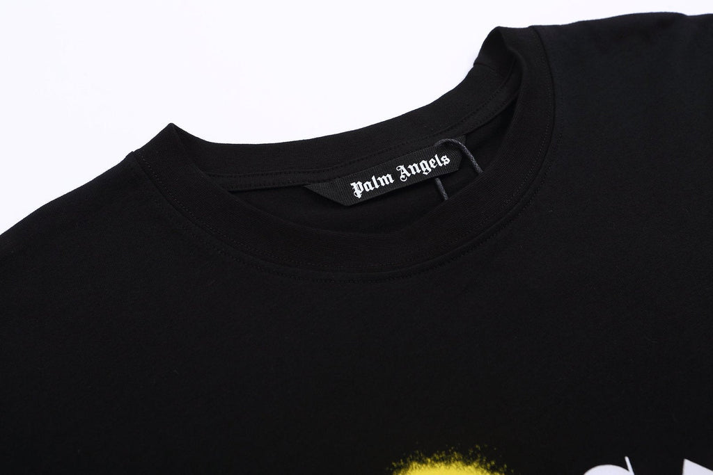 Exklusives Palm Angels Las Vegas T-Shirt Herren Schwarz Baumwolle Luxus Streetwear Top