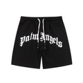 Stylische Palm Angels Schwarze Logo Shorts für Herren – Luxuriöser Freizeit-Look