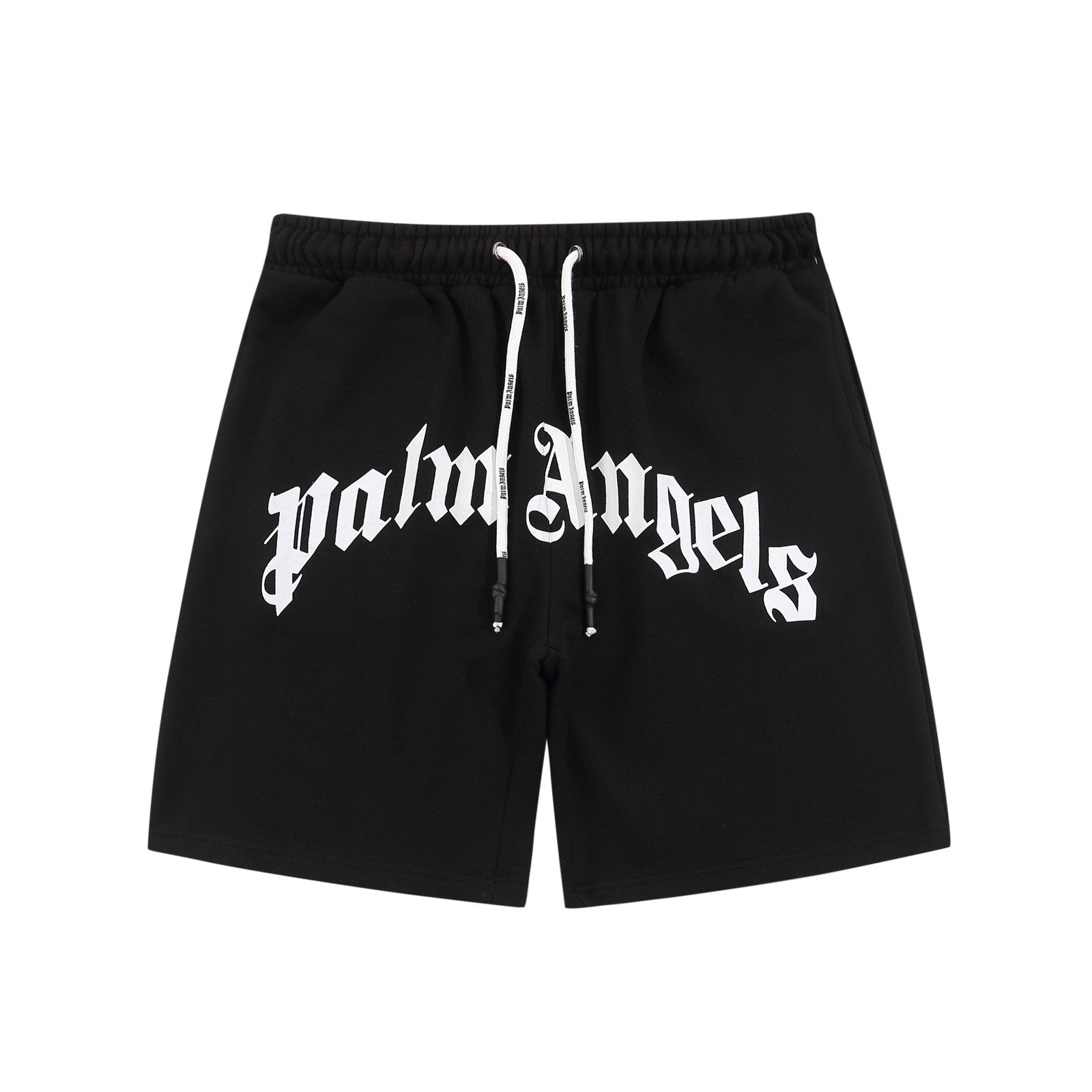Stylische Palm Angels Schwarze Logo Shorts für Herren – Luxuriöser Freizeit-Look
