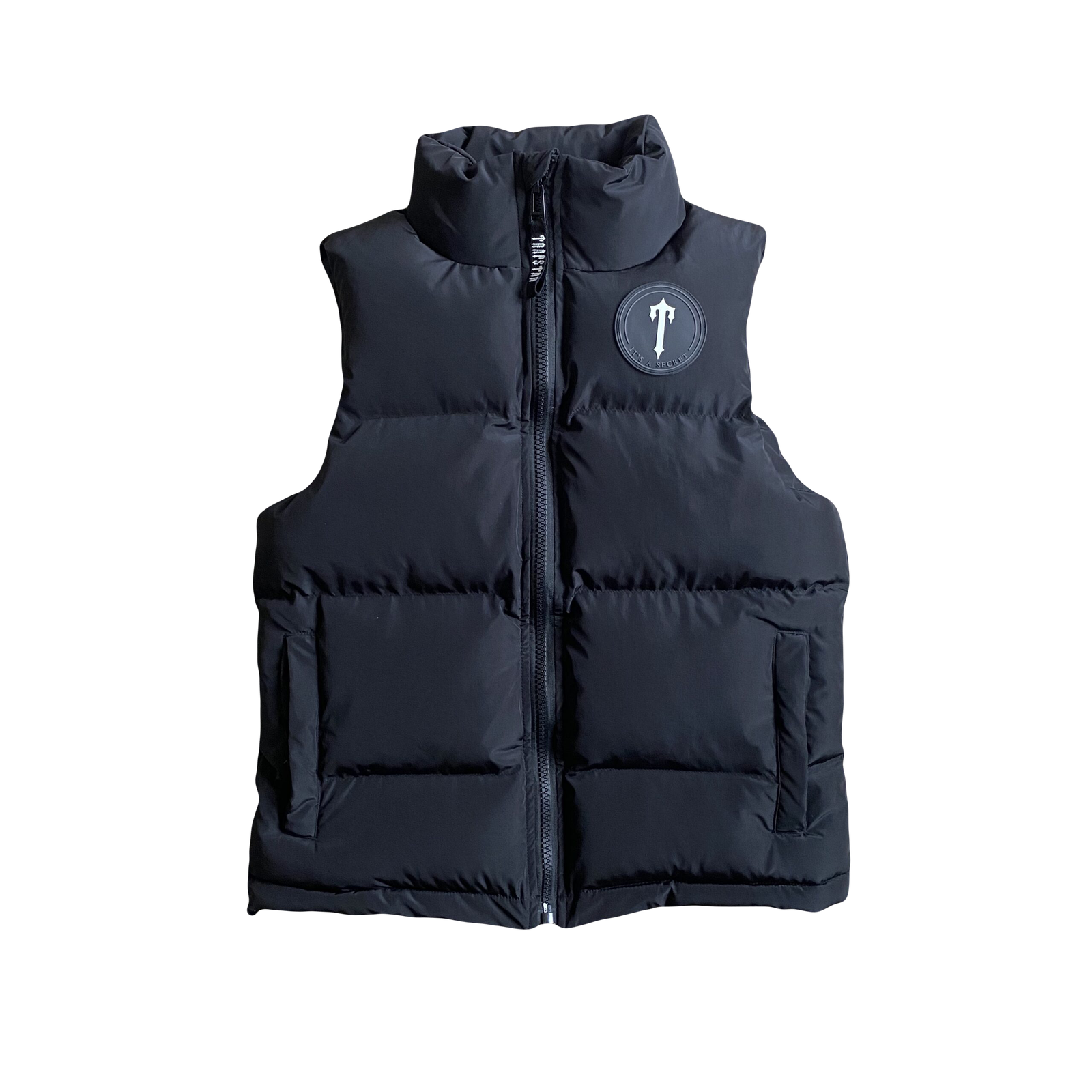 Trapstar Irongate Schwarze Steppweste: Stylisch, Streetwear, Warm & Modern