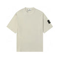Stone Island Monochromes Herren T-Shirt – Innovativer Baumwoll-Komfort mit Kompass-Patch