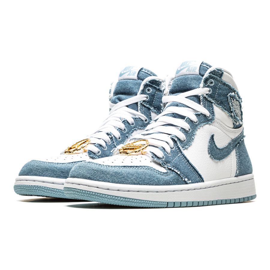 Air Jordan 1 High OG WMNS Denim Sneaker: Exklusiver Damen Vintage Look
