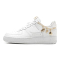 Nike Air Force 1 '07 LX 'Lucky Charms' Weiß Gold Kette Premium Sneaker