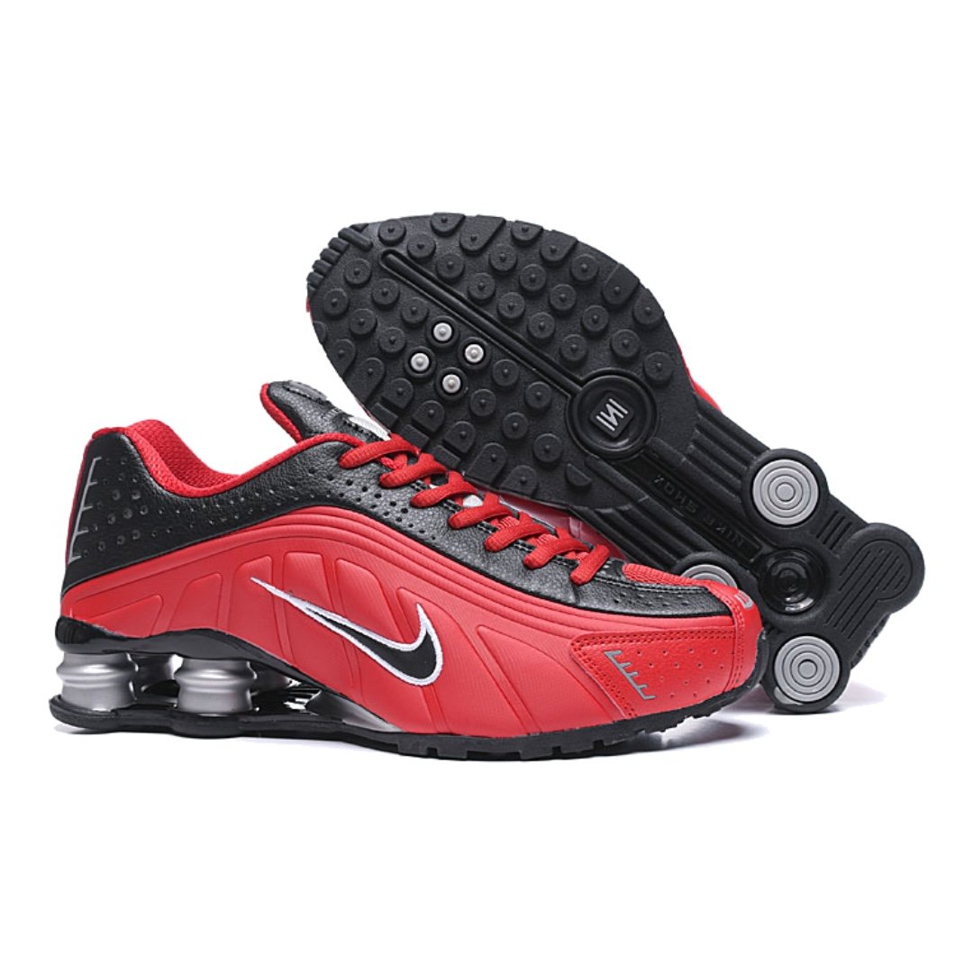 Nike Shox R4 Herren Sneaker Schwarz Retro Design Komfort Stoßdämpfung Langlebig