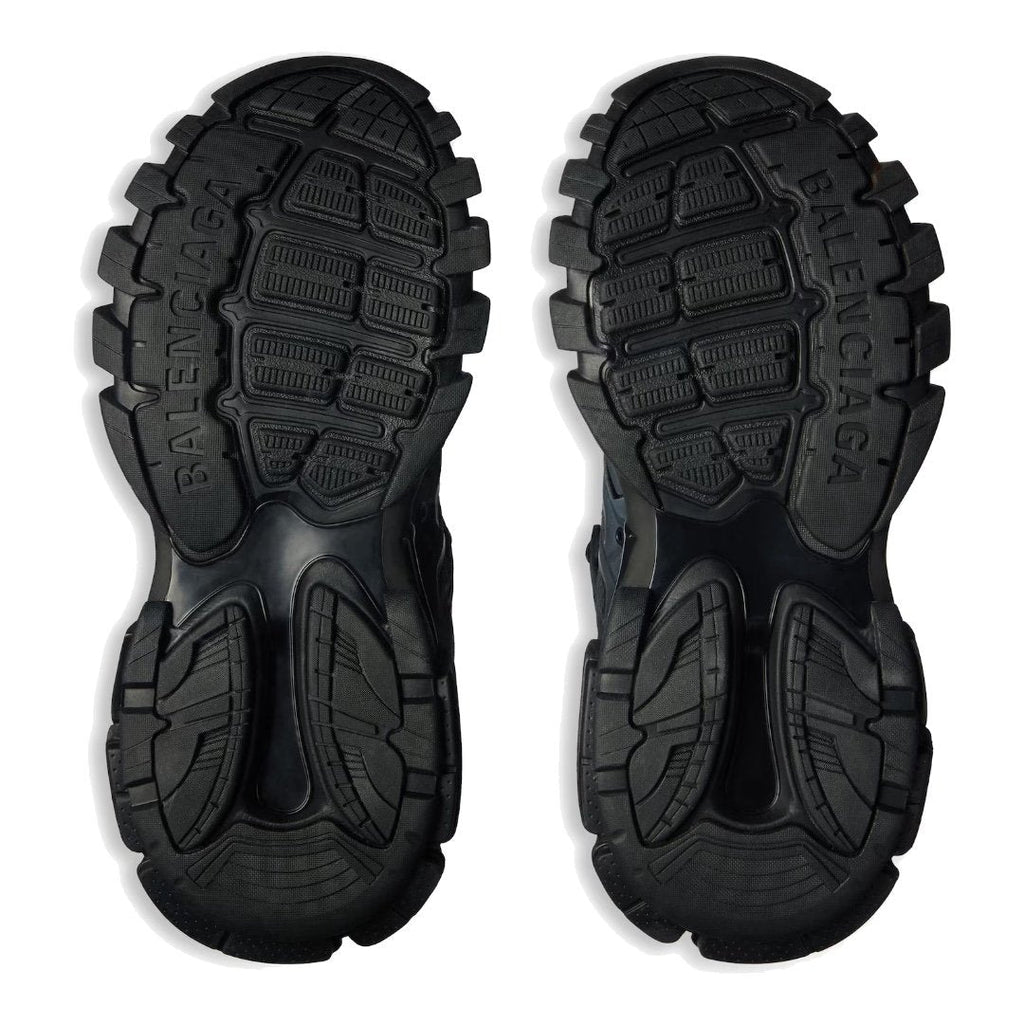 Balenciaga Track Black: Trendige Lederfreie Sneaker mit Dynamischer Sohle und Worn-In-Look
