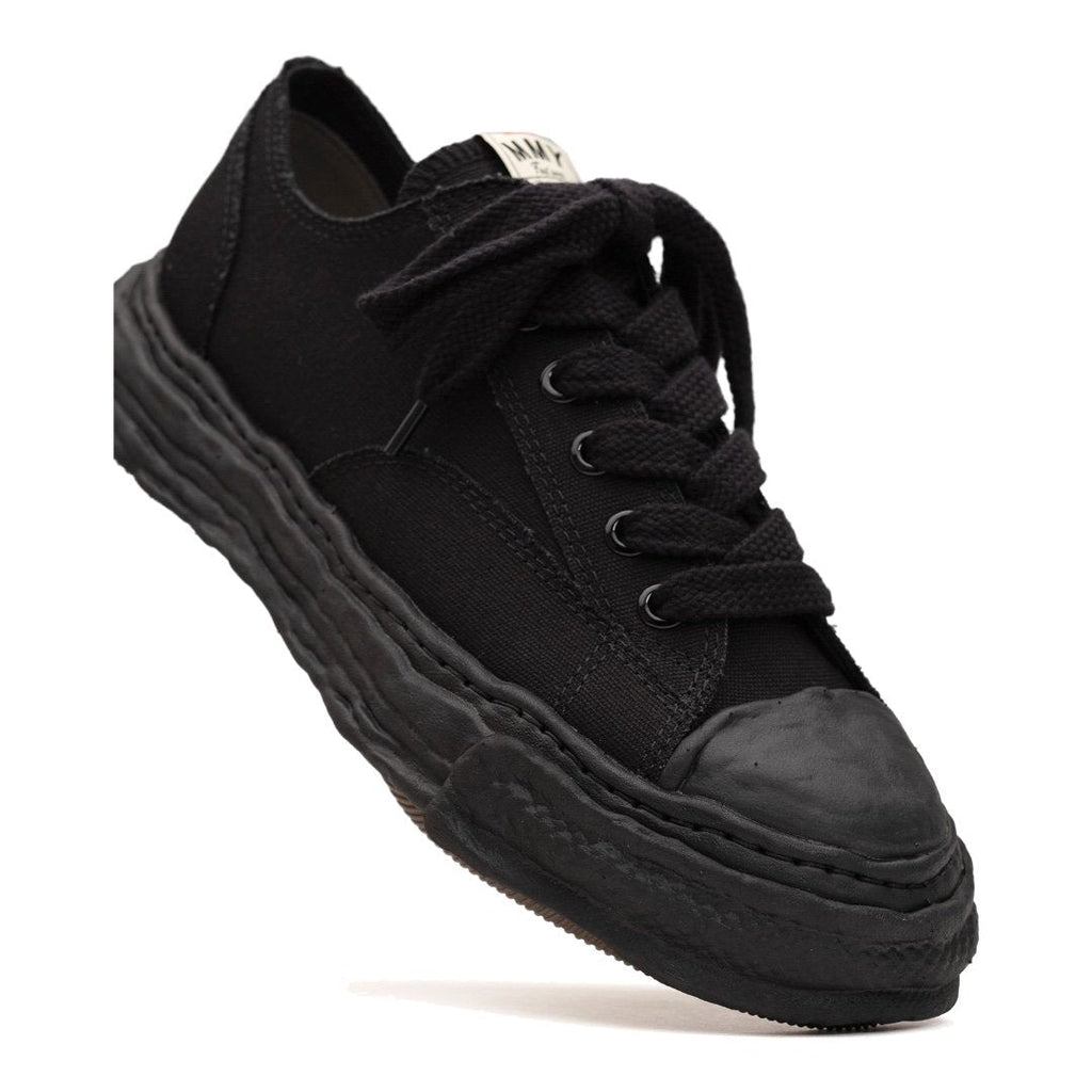 Maison MIHARA YASUHIRO „PETERSON23“ OG Sohle Canvas Low-Top Sneaker Schwarz