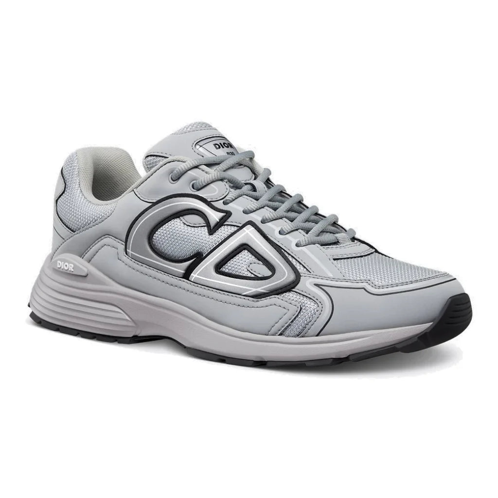 Dior B30 Grey Mesh Technischer Stoff Sneaker Herren Laufschuh Sportlich Elegant Komfortabel